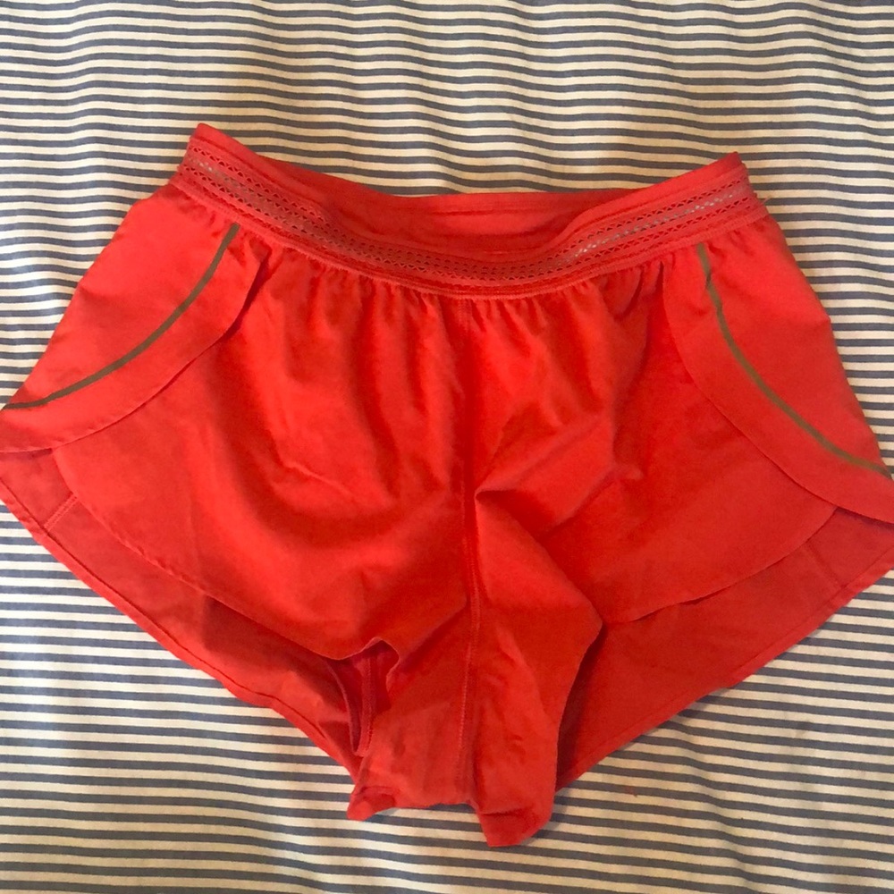 Red Jog Shorts